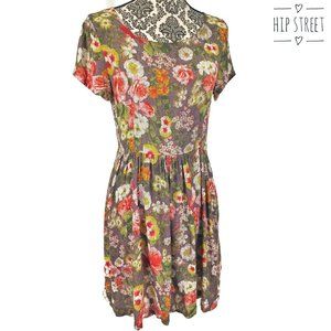 SAM & LAVI SS Oversize Silky Floral Dress 4